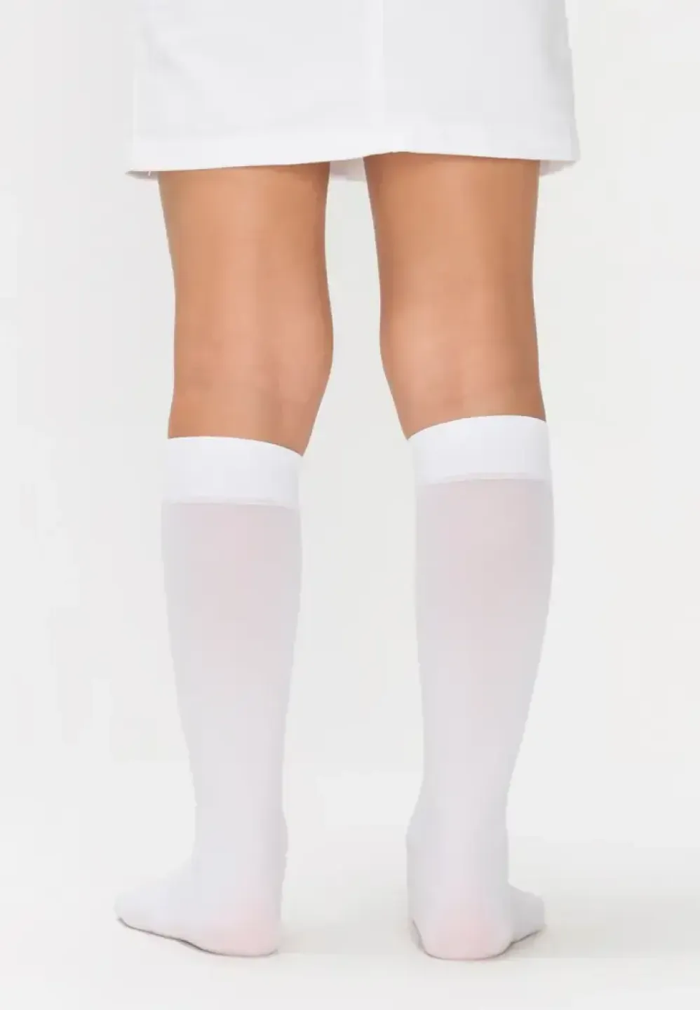 Sosete elegante fete, Micro 40 Den, Mat, culoare alb - 2