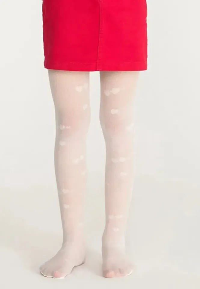 Dres elegante fete, Twin Hearts 40 DEN, culoare roz