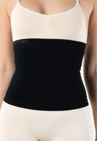 Centura Elegantă cu Bandă de Silicon Modelatoare – Negru hover