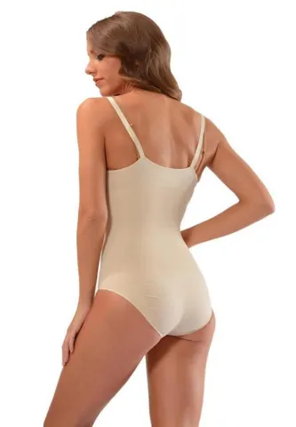 Body Corset Sub Sâni cu Țesătură Respirabilă și Bretele Reglabile – Bej hover