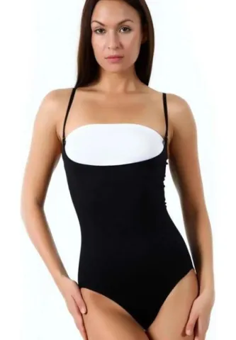 Body Corset Sub Sâni cu Țesătură Respirabilă și Bretele Reglabile – Negru