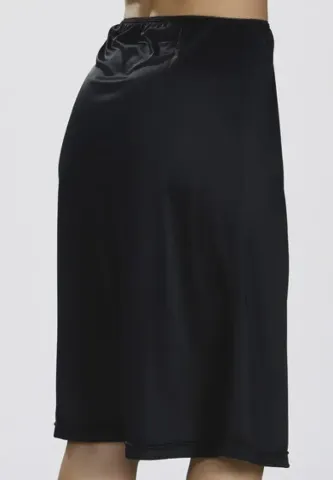 Jupă Lungă Femei Până la Genunchi-Negru hover
