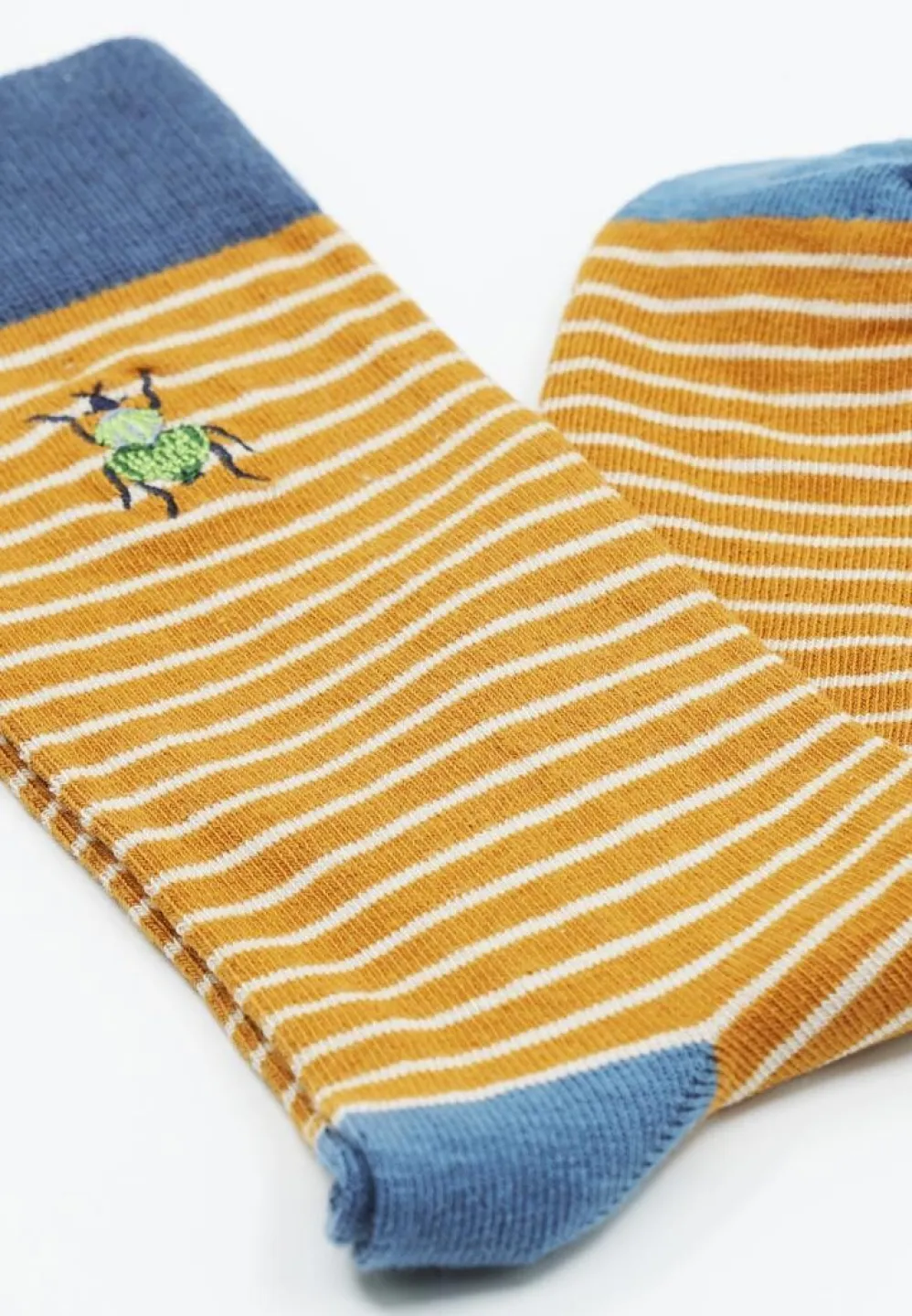 Șosete Fără Cusătură Bumbac Organic – Model cu Dungi, Bărbați - 2