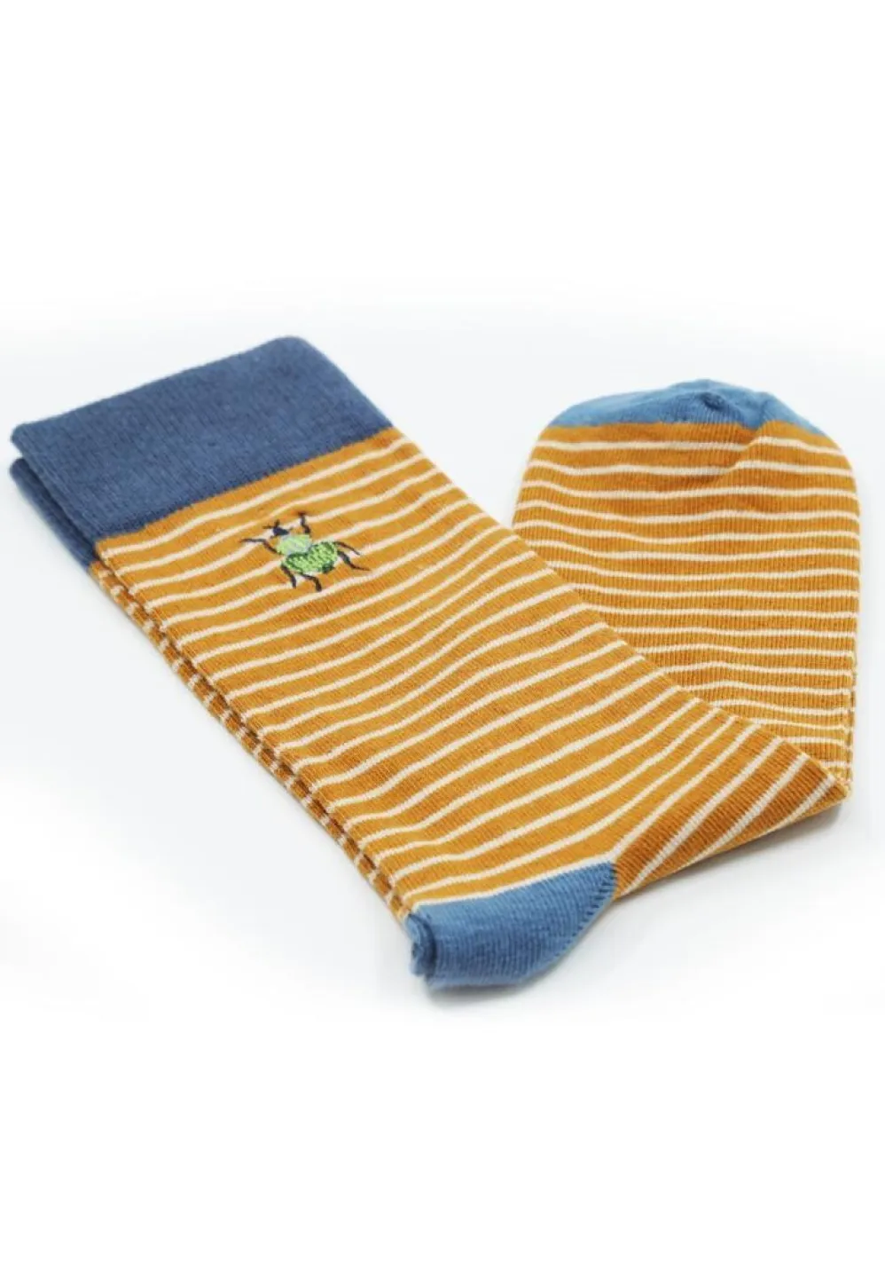 Șosete Fără Cusătură Bumbac Organic – Model cu Dungi, Bărbați - 1