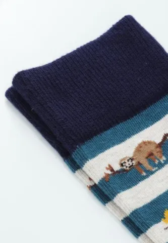 Șosete Bărbați Model Animal Leneș, Bumbac Organic, Fără Cusătură hover