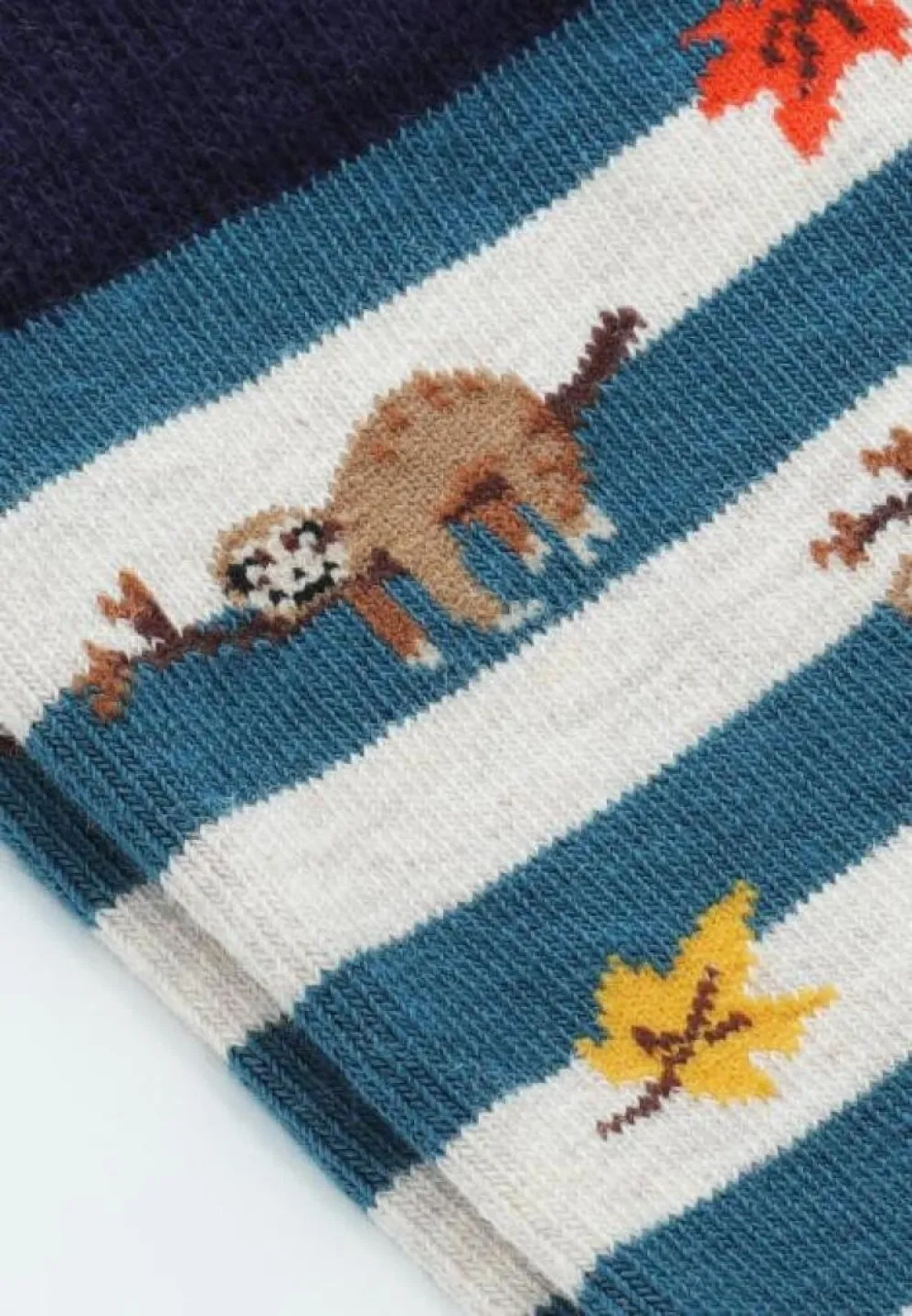 Șosete Bărbați Model Animal Leneș, Bumbac Organic, Fără Cusătură - 3