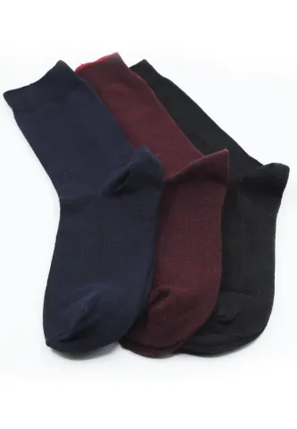 Șosete Bărbați Culori Mix – 3x Negru, Bleumarin, Bordo