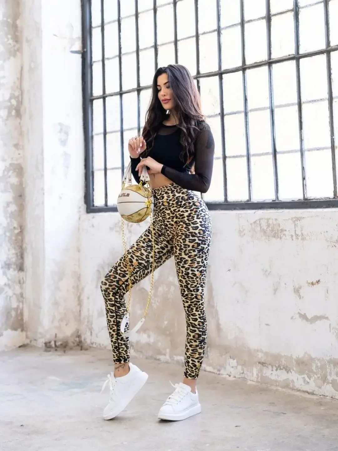 Colanți damă leopard pentru un look modern - 1
