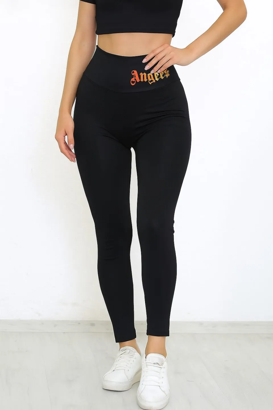 Colanți damă negru Angels pentru un look modern - 1