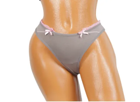 Chiloti Dama, Tanga, Dantelă cu Fundiță – Chic și Romantic