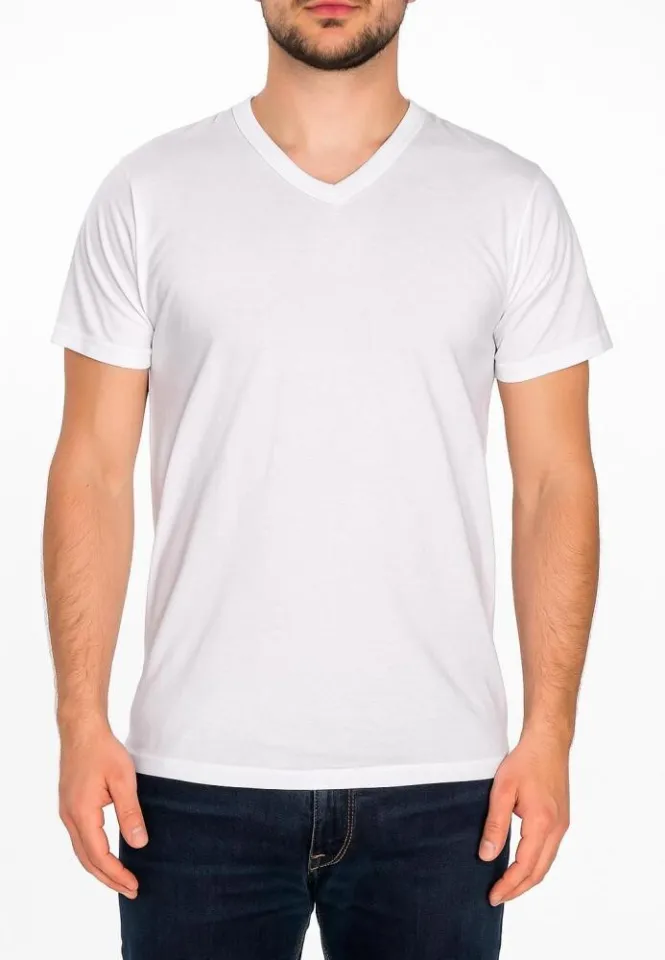 Tricou Bărbați Alb Basic
