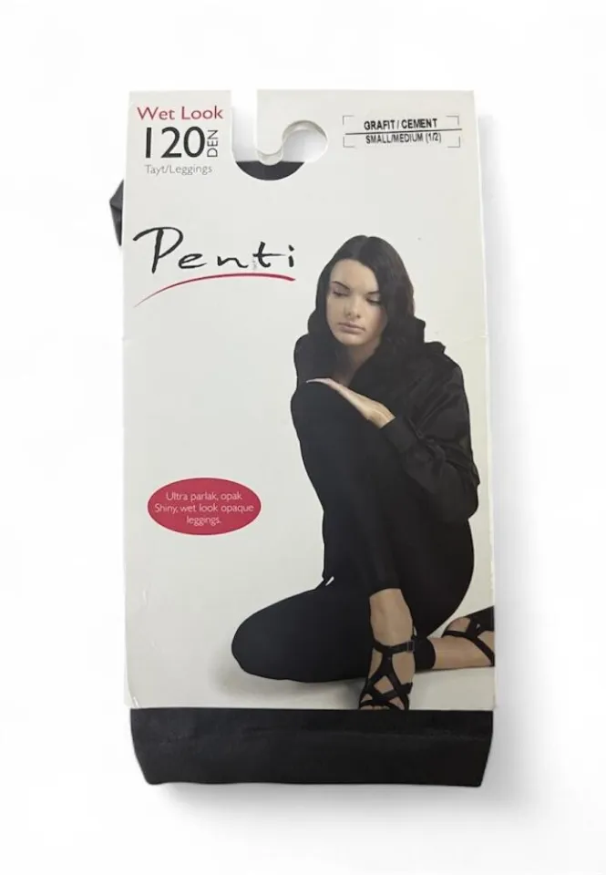 Colanți femei 120 DEN, luciu intens, culoare gri închis