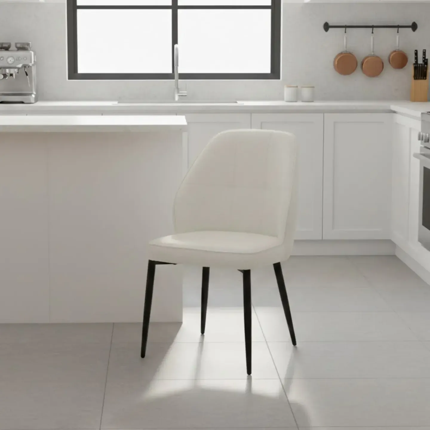 Scaun Velto, culoare Crem - 1