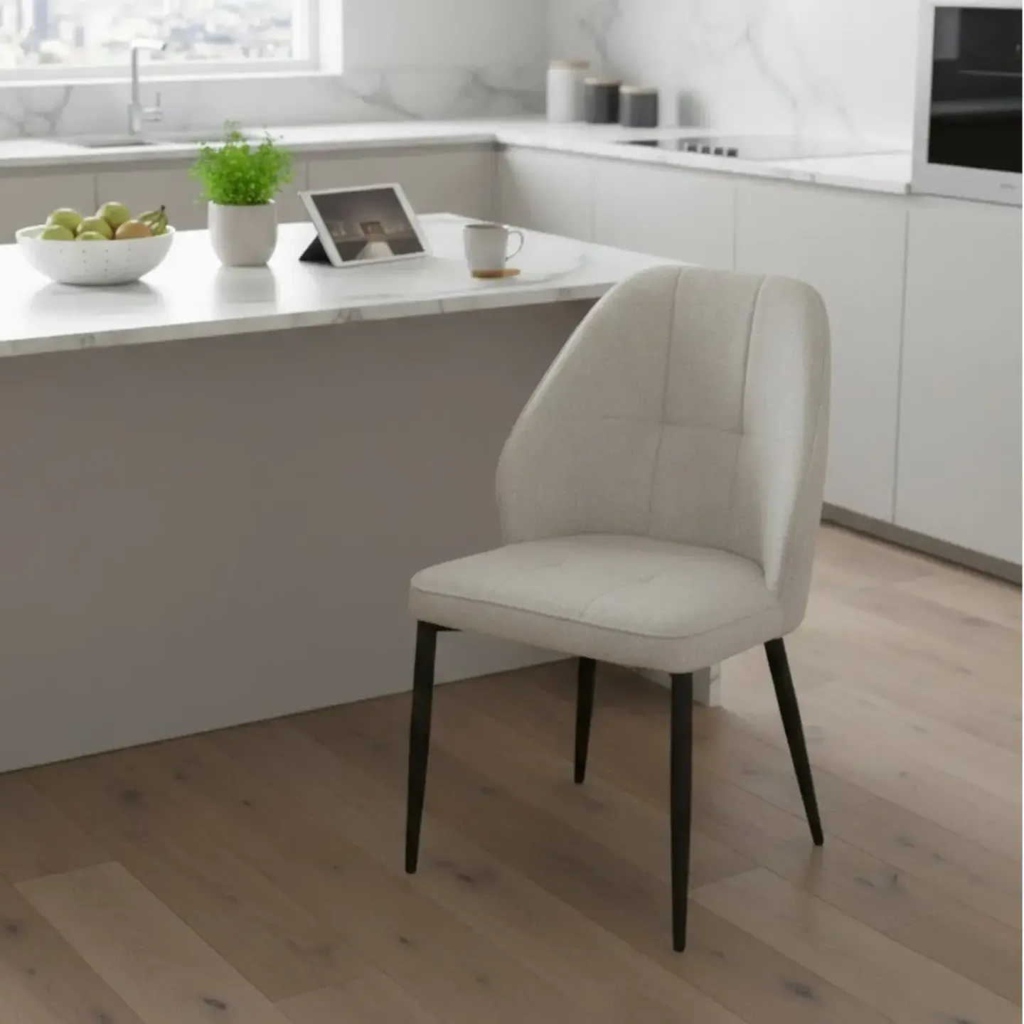 Scaun Velto, culoare Gri Deschis - 1