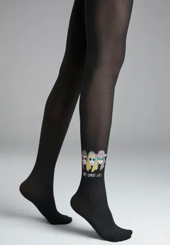 Dres Penti Girls Support Negru 40 DEN – ideal pentru activități zilnice